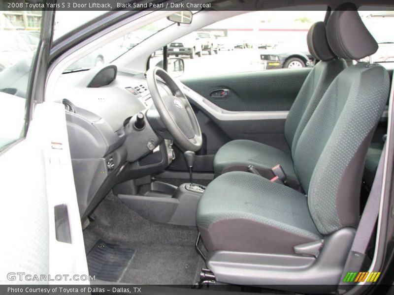 Black Sand Pearl / Dark Charcoal 2008 Toyota Yaris S 3 Door Liftback