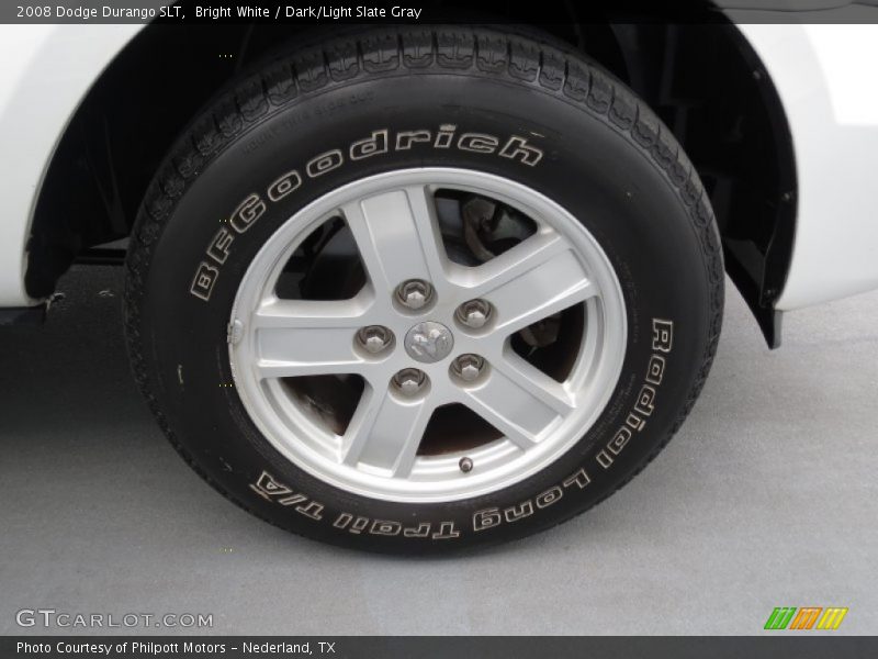 Bright White / Dark/Light Slate Gray 2008 Dodge Durango SLT