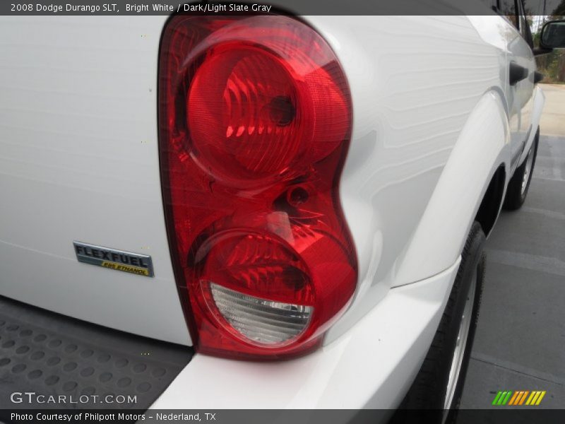 Bright White / Dark/Light Slate Gray 2008 Dodge Durango SLT