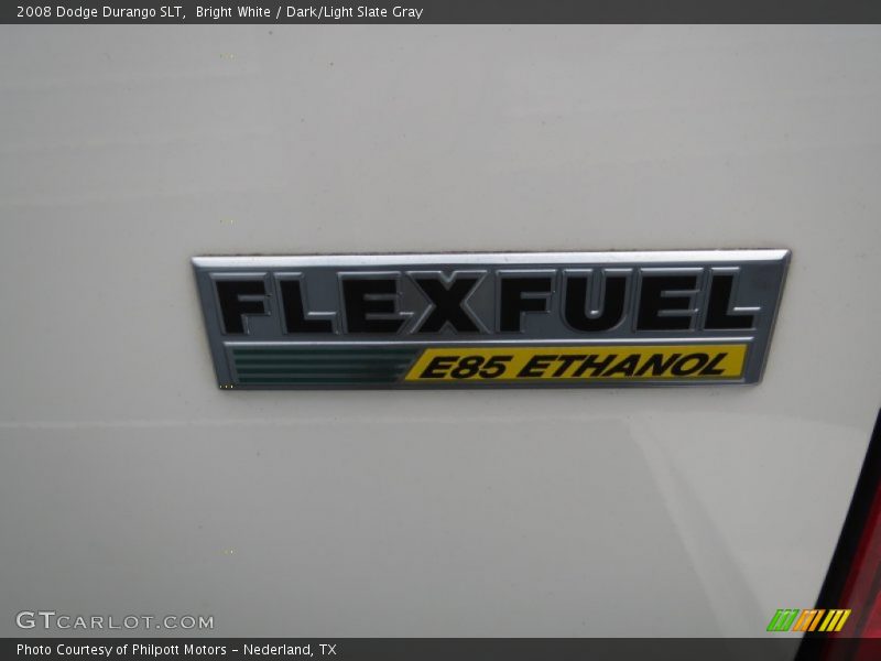 Bright White / Dark/Light Slate Gray 2008 Dodge Durango SLT
