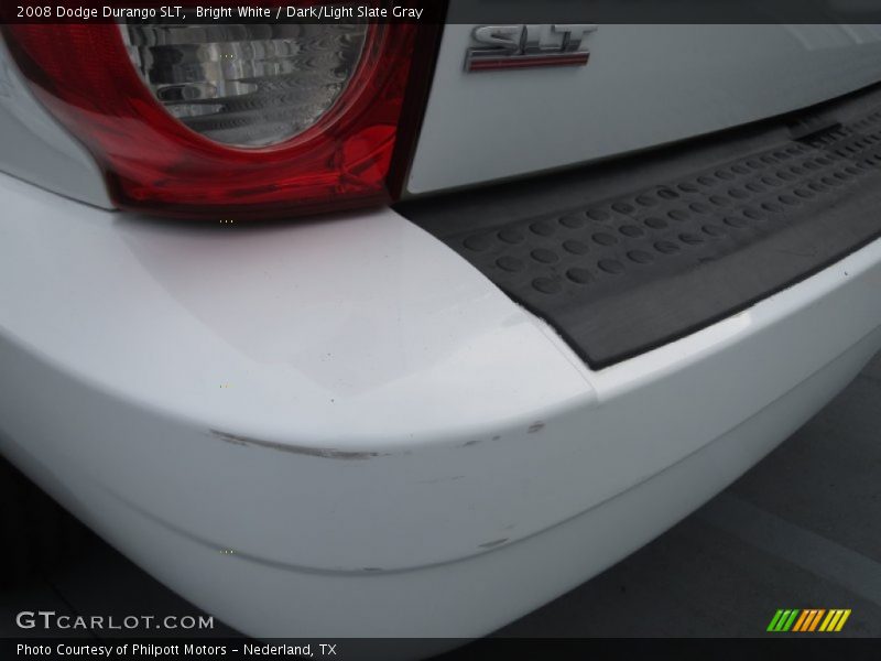 Bright White / Dark/Light Slate Gray 2008 Dodge Durango SLT