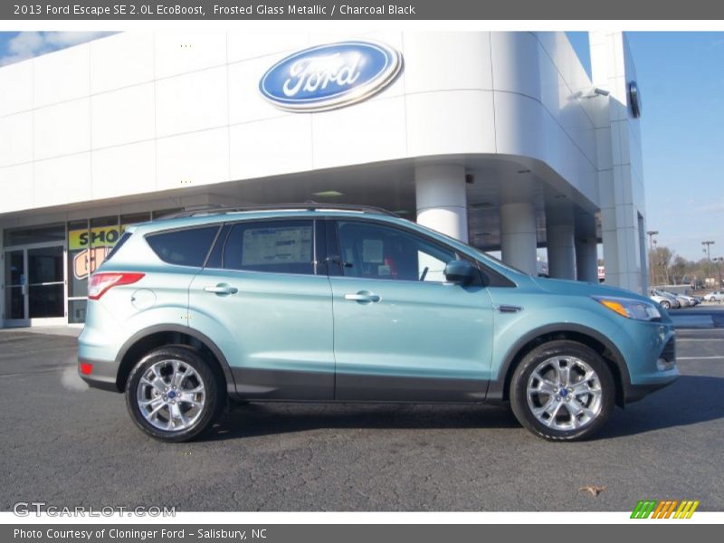 Frosted Glass Metallic / Charcoal Black 2013 Ford Escape SE 2.0L EcoBoost