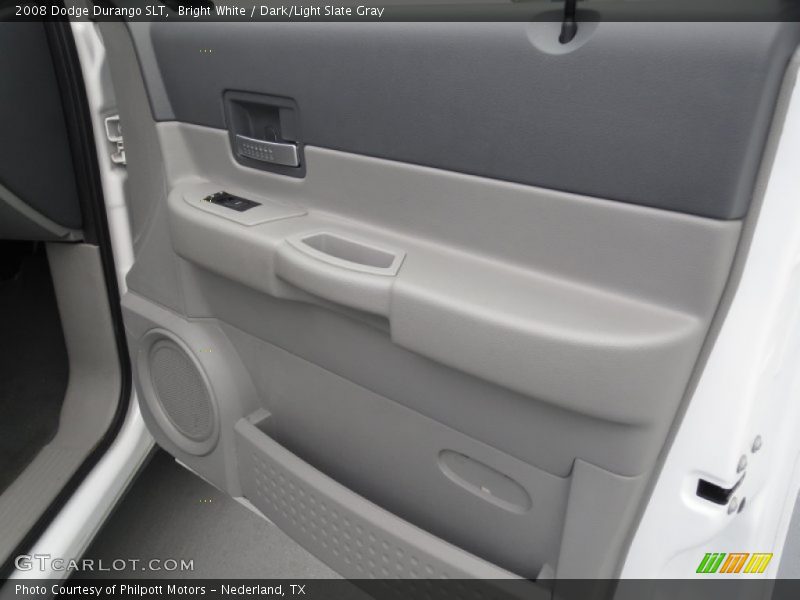 Bright White / Dark/Light Slate Gray 2008 Dodge Durango SLT