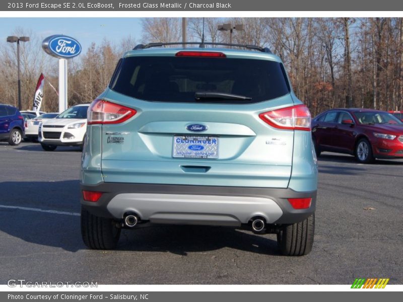 Frosted Glass Metallic / Charcoal Black 2013 Ford Escape SE 2.0L EcoBoost