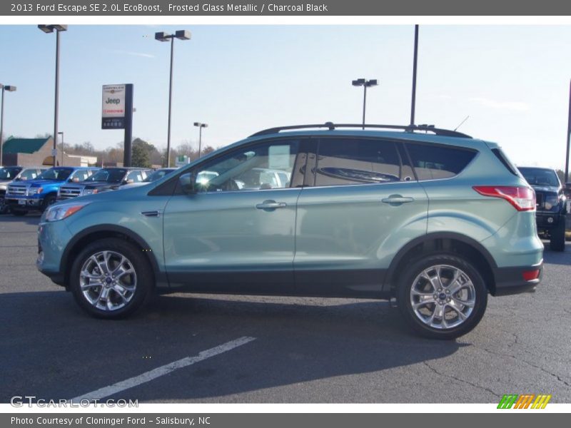 Frosted Glass Metallic / Charcoal Black 2013 Ford Escape SE 2.0L EcoBoost