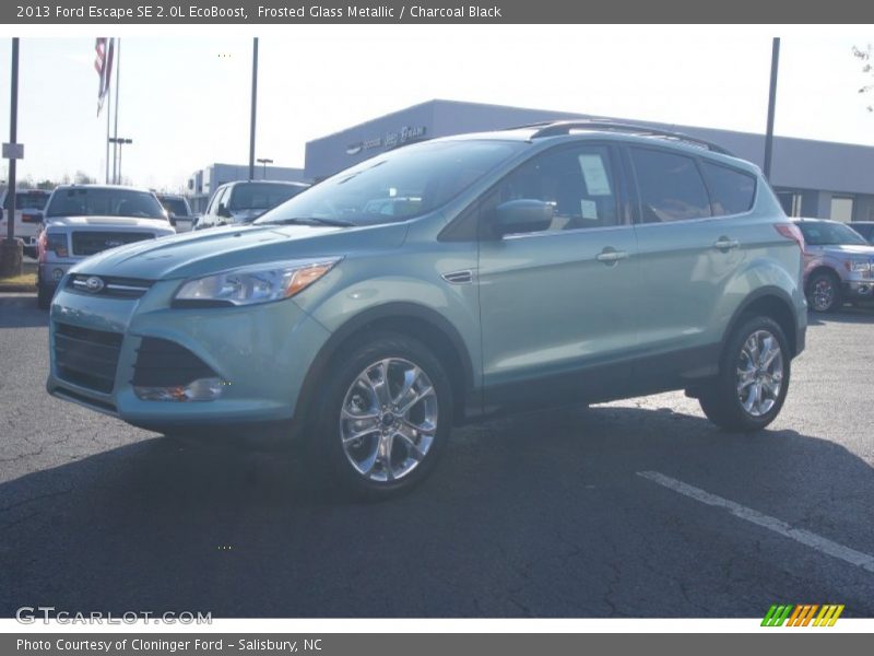 Frosted Glass Metallic / Charcoal Black 2013 Ford Escape SE 2.0L EcoBoost