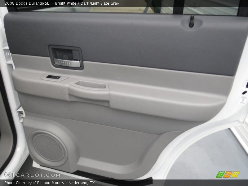 Bright White / Dark/Light Slate Gray 2008 Dodge Durango SLT