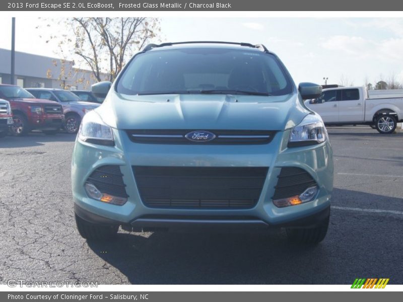 Frosted Glass Metallic / Charcoal Black 2013 Ford Escape SE 2.0L EcoBoost