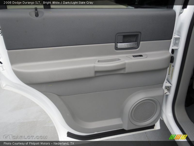Bright White / Dark/Light Slate Gray 2008 Dodge Durango SLT