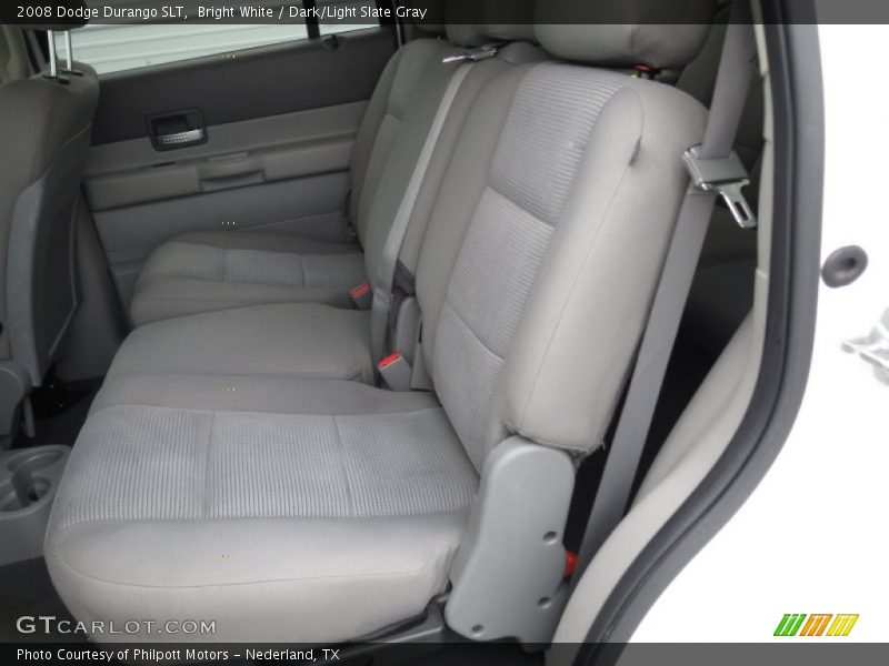 Bright White / Dark/Light Slate Gray 2008 Dodge Durango SLT