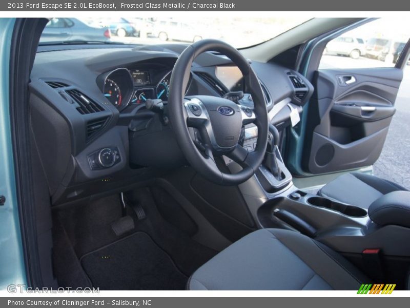 Frosted Glass Metallic / Charcoal Black 2013 Ford Escape SE 2.0L EcoBoost
