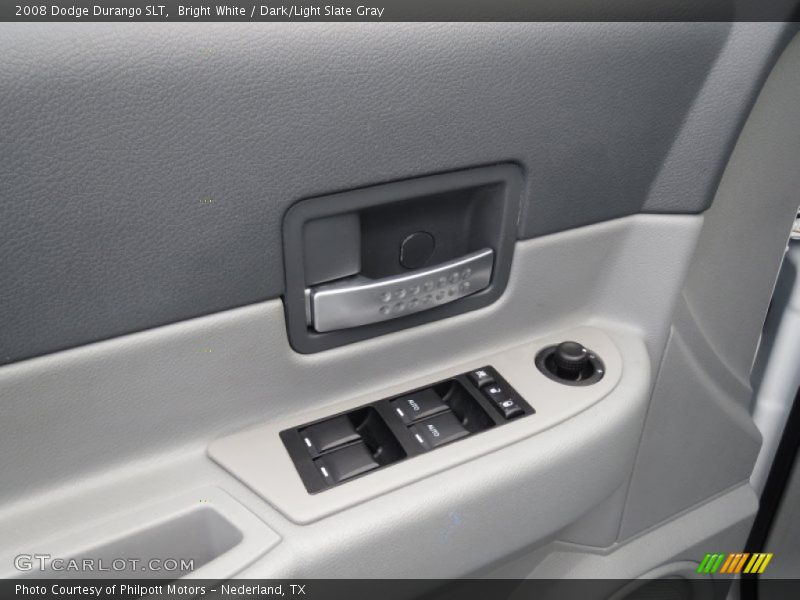 Bright White / Dark/Light Slate Gray 2008 Dodge Durango SLT