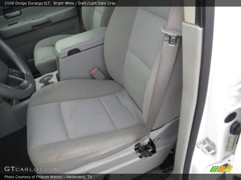 Bright White / Dark/Light Slate Gray 2008 Dodge Durango SLT
