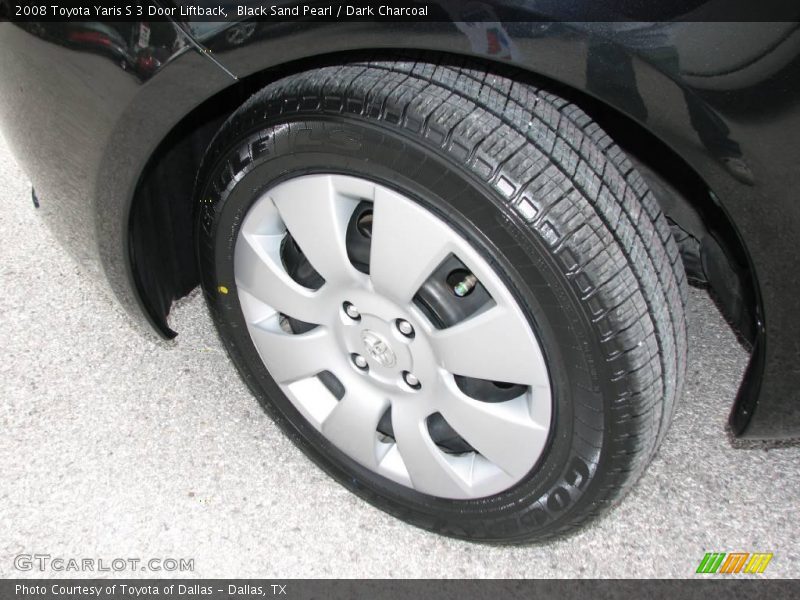 Black Sand Pearl / Dark Charcoal 2008 Toyota Yaris S 3 Door Liftback