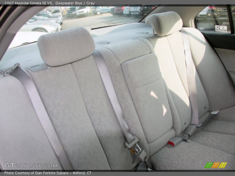 Deepwater Blue / Gray 2007 Hyundai Sonata SE V6