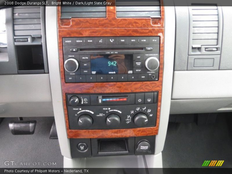 Bright White / Dark/Light Slate Gray 2008 Dodge Durango SLT