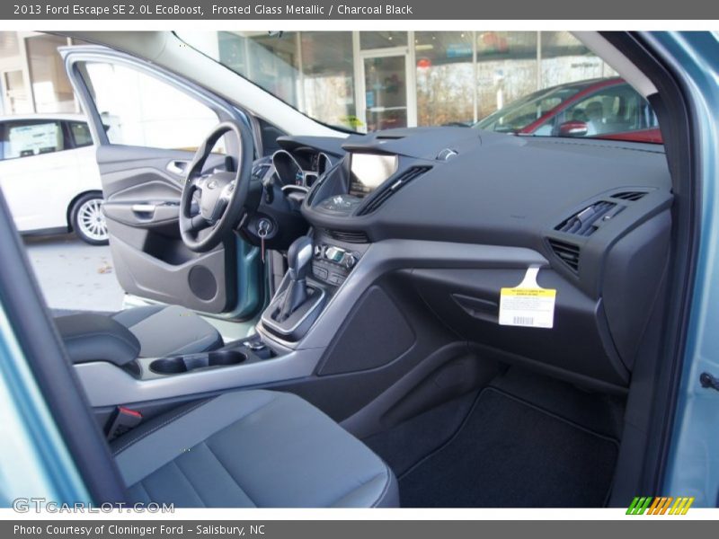 Frosted Glass Metallic / Charcoal Black 2013 Ford Escape SE 2.0L EcoBoost