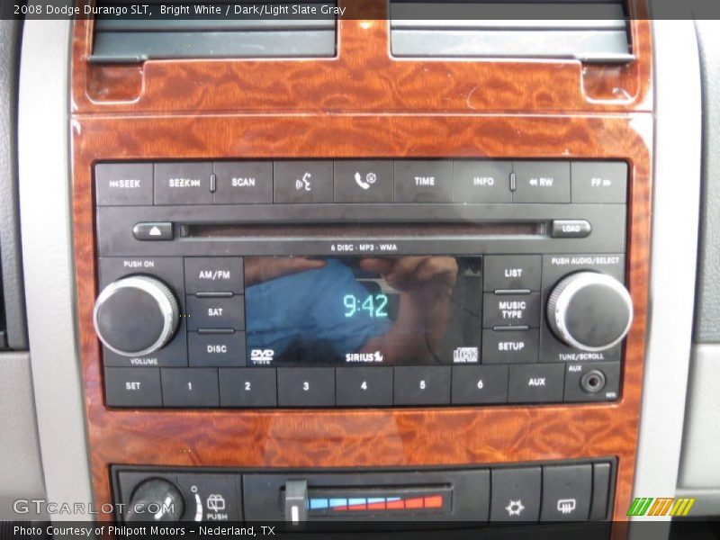 Bright White / Dark/Light Slate Gray 2008 Dodge Durango SLT