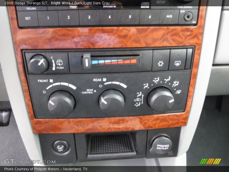 Bright White / Dark/Light Slate Gray 2008 Dodge Durango SLT