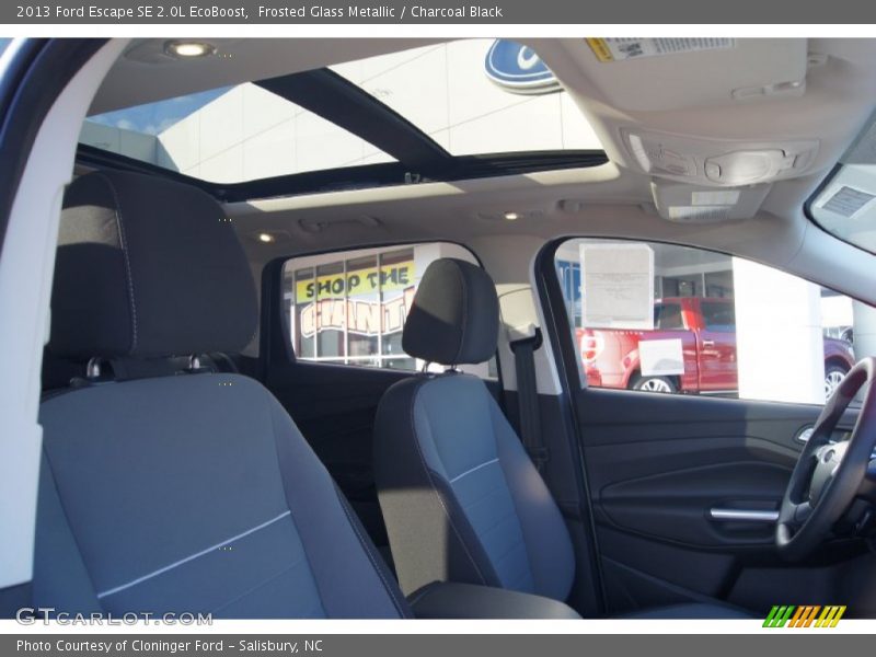 Frosted Glass Metallic / Charcoal Black 2013 Ford Escape SE 2.0L EcoBoost