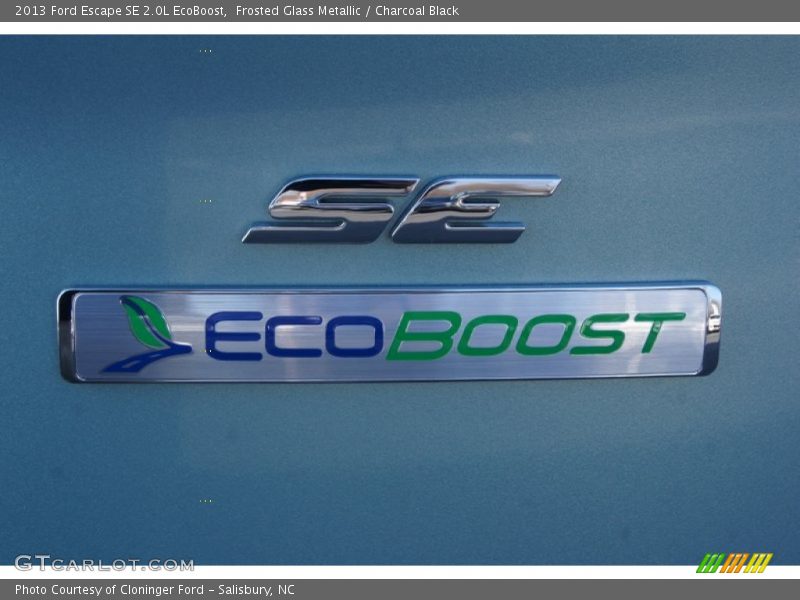 Frosted Glass Metallic / Charcoal Black 2013 Ford Escape SE 2.0L EcoBoost