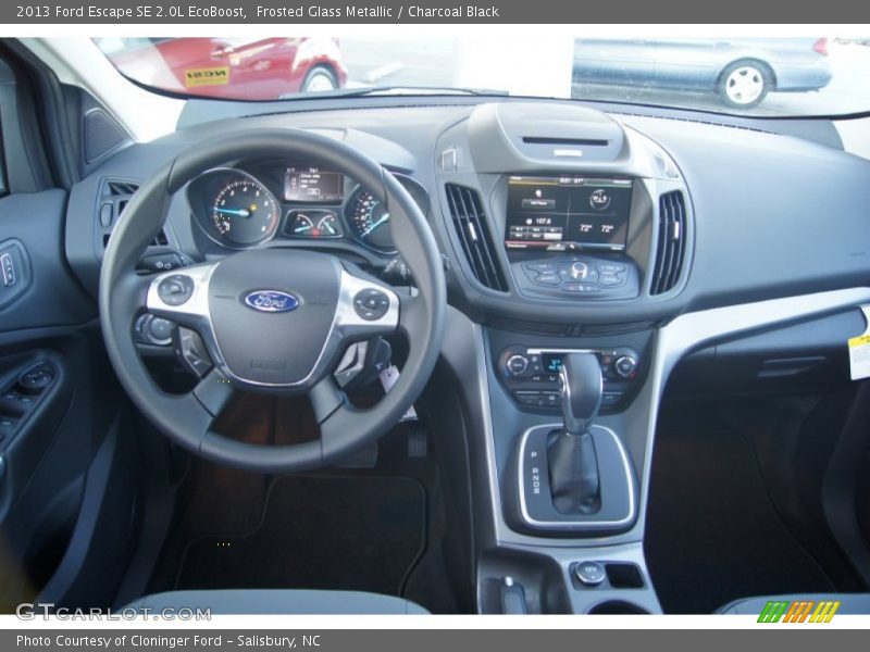Frosted Glass Metallic / Charcoal Black 2013 Ford Escape SE 2.0L EcoBoost