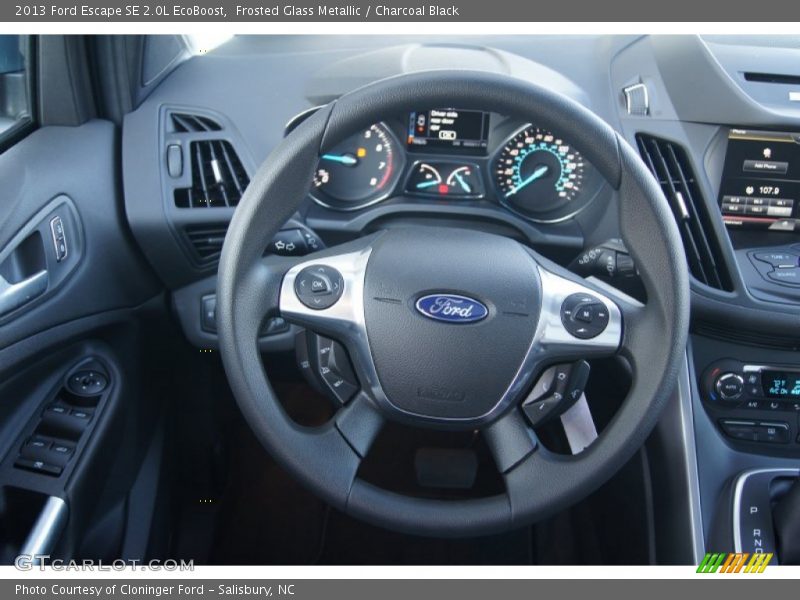 Frosted Glass Metallic / Charcoal Black 2013 Ford Escape SE 2.0L EcoBoost