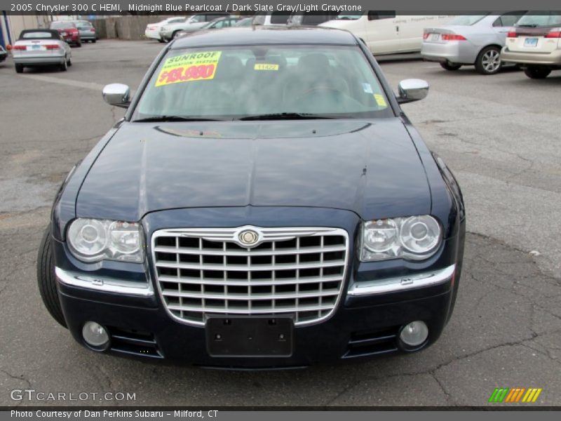 Midnight Blue Pearlcoat / Dark Slate Gray/Light Graystone 2005 Chrysler 300 C HEMI