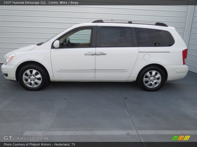 Cosmic White / Beige 2007 Hyundai Entourage GLS