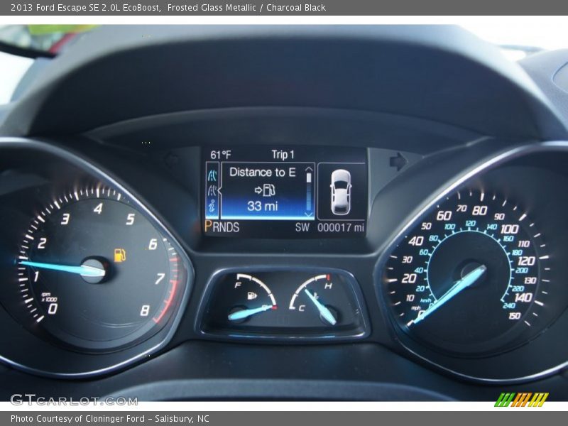 Frosted Glass Metallic / Charcoal Black 2013 Ford Escape SE 2.0L EcoBoost