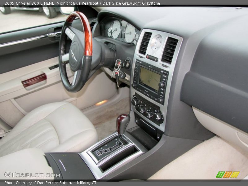 Midnight Blue Pearlcoat / Dark Slate Gray/Light Graystone 2005 Chrysler 300 C HEMI