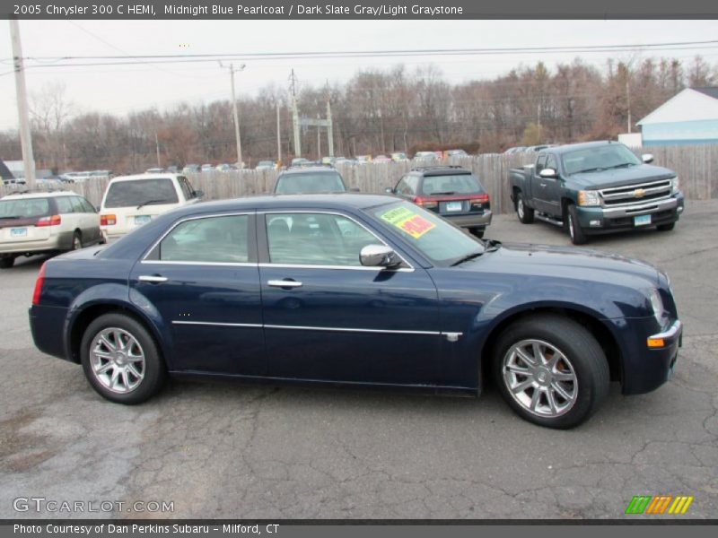 Midnight Blue Pearlcoat / Dark Slate Gray/Light Graystone 2005 Chrysler 300 C HEMI