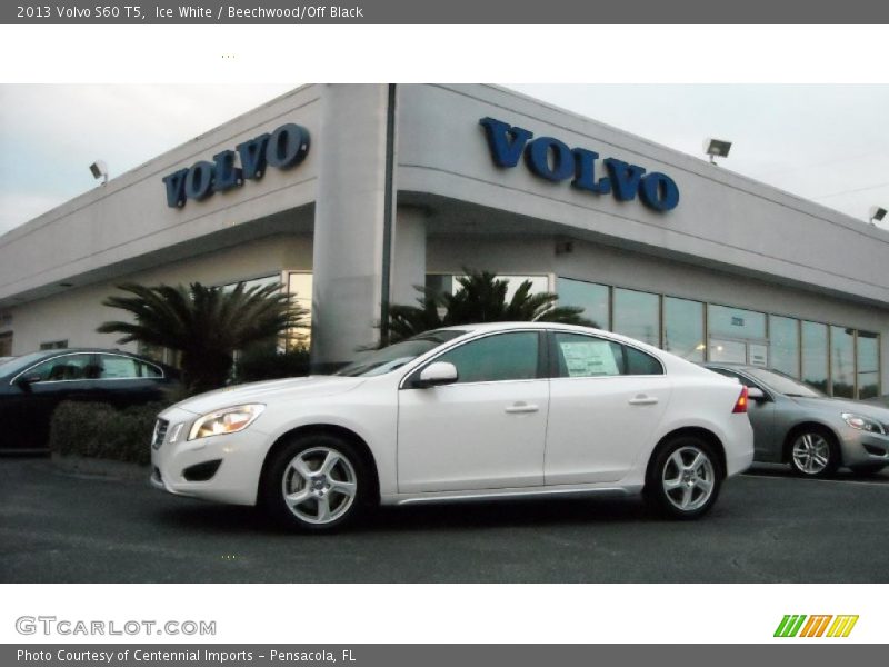 Ice White / Beechwood/Off Black 2013 Volvo S60 T5