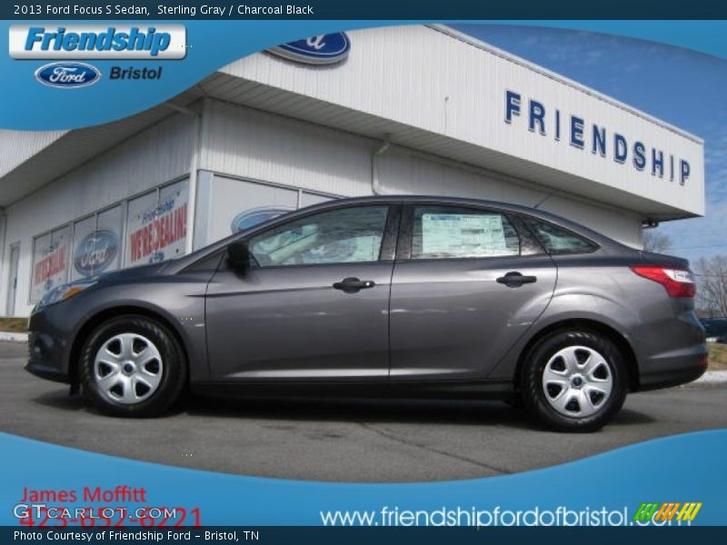 Sterling Gray / Charcoal Black 2013 Ford Focus S Sedan