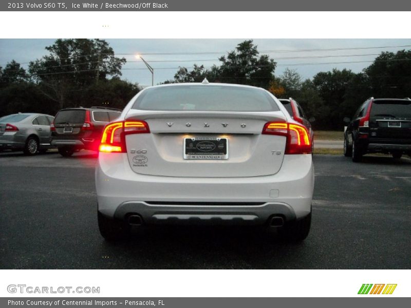 Ice White / Beechwood/Off Black 2013 Volvo S60 T5