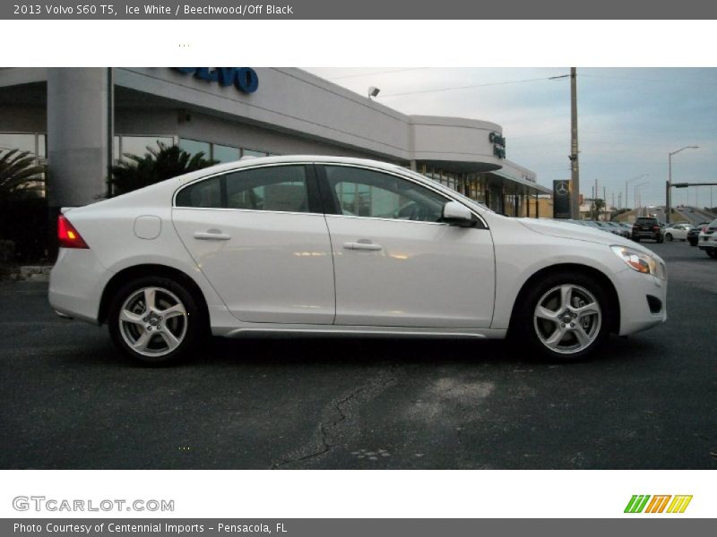 Ice White / Beechwood/Off Black 2013 Volvo S60 T5