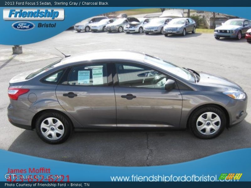 Sterling Gray / Charcoal Black 2013 Ford Focus S Sedan