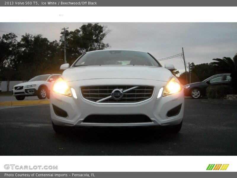 Ice White / Beechwood/Off Black 2013 Volvo S60 T5