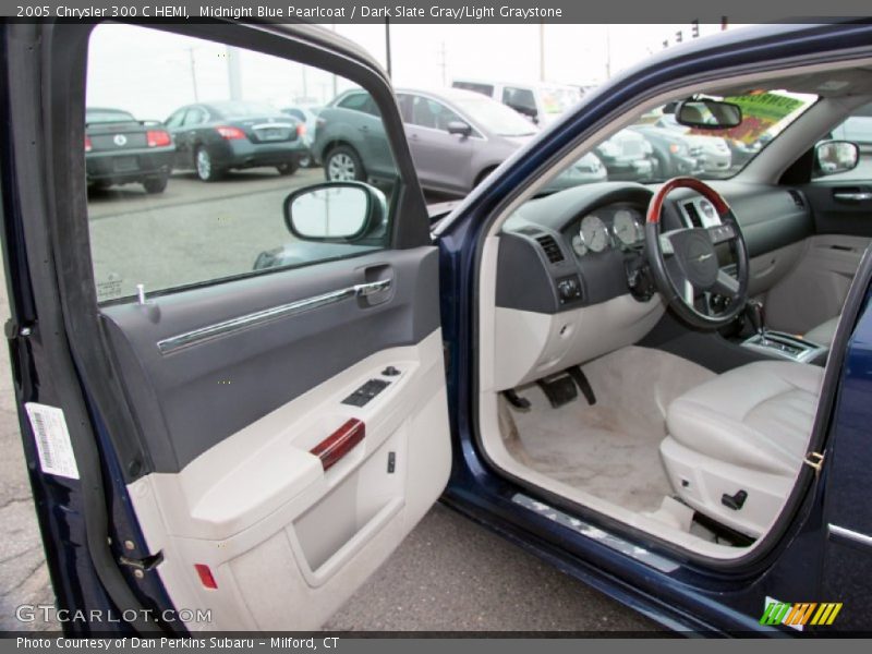 Midnight Blue Pearlcoat / Dark Slate Gray/Light Graystone 2005 Chrysler 300 C HEMI