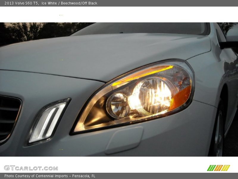 Ice White / Beechwood/Off Black 2013 Volvo S60 T5
