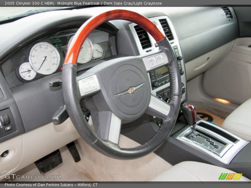 Midnight Blue Pearlcoat / Dark Slate Gray/Light Graystone 2005 Chrysler 300 C HEMI