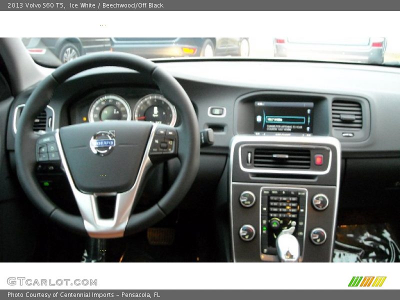 Ice White / Beechwood/Off Black 2013 Volvo S60 T5