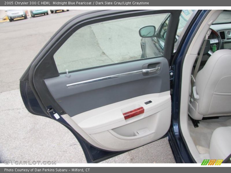 Midnight Blue Pearlcoat / Dark Slate Gray/Light Graystone 2005 Chrysler 300 C HEMI