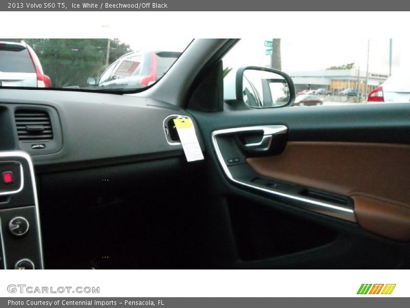 Ice White / Beechwood/Off Black 2013 Volvo S60 T5