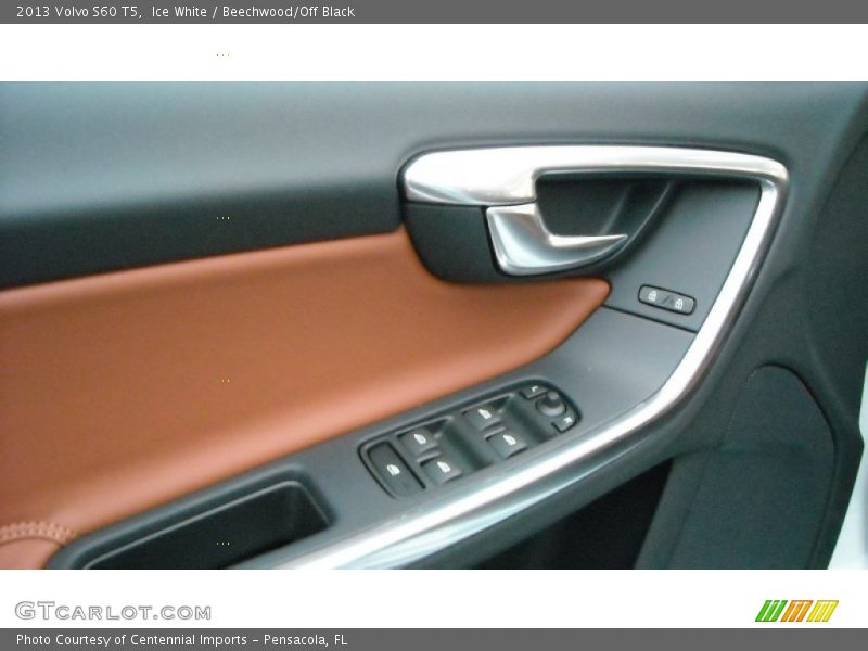 Ice White / Beechwood/Off Black 2013 Volvo S60 T5
