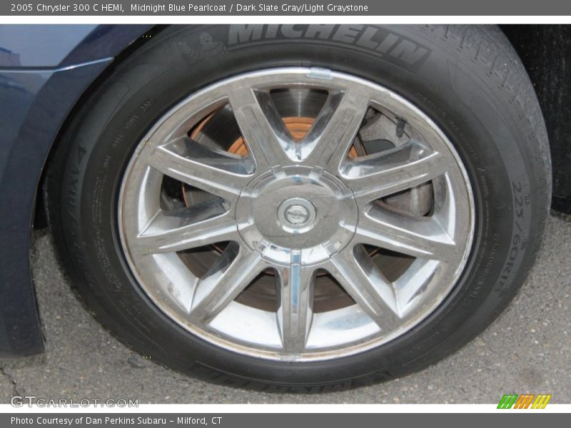 Midnight Blue Pearlcoat / Dark Slate Gray/Light Graystone 2005 Chrysler 300 C HEMI