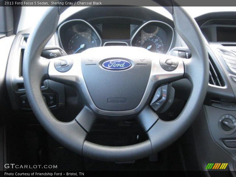 Sterling Gray / Charcoal Black 2013 Ford Focus S Sedan