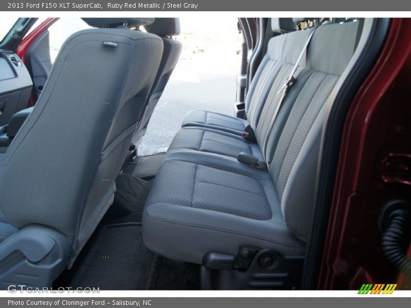 Rear Seat of 2013 F150 XLT SuperCab