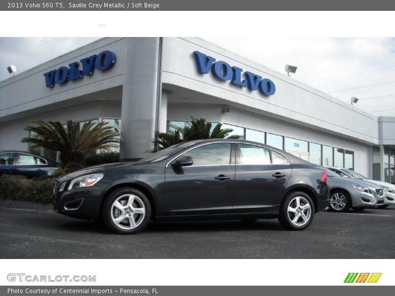 Saville Grey Metallic / Soft Beige 2013 Volvo S60 T5
