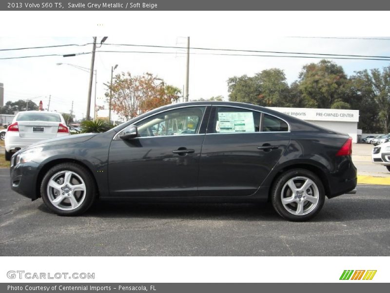 Saville Grey Metallic / Soft Beige 2013 Volvo S60 T5